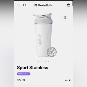 BlenderBottle Classic Shaker in White